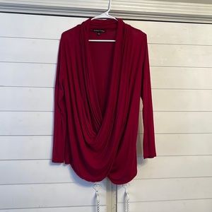 Burgundy top